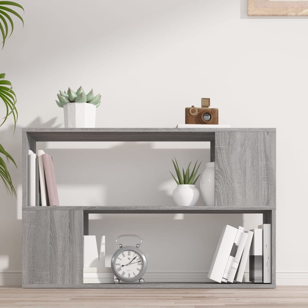 Book Cabinet Grey Sonoma 100x24x63 cm Engineered Wood